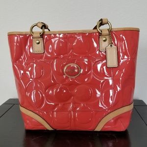 Coach Purse Orange Peach